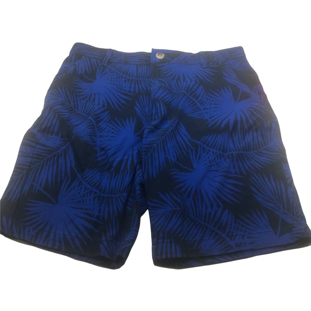 Wonder Nation Boy's Size 14 Husky Adjustable Waist Flat Front Short Blue New - Picture 1 of 13
